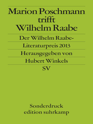 cover image of Marion Poschmann trifft Wilhelm Raabe